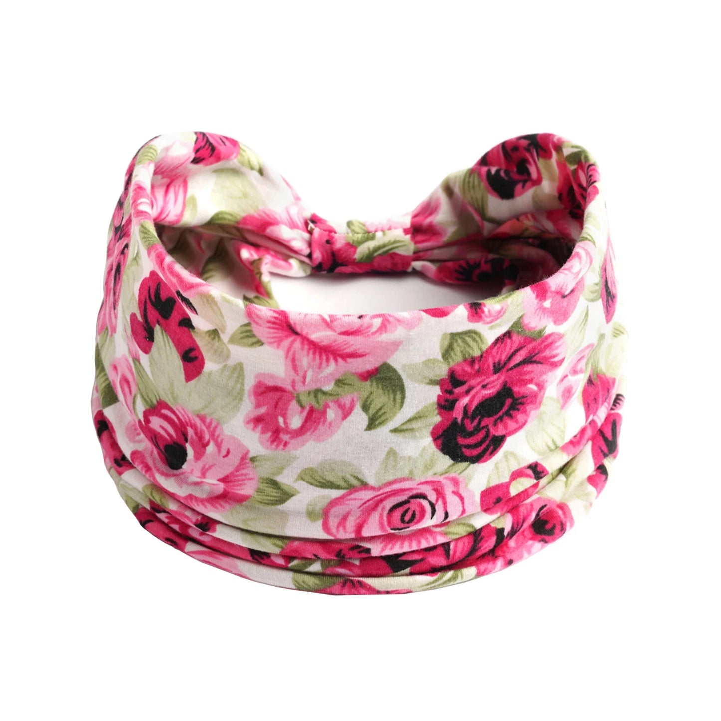 Boho Knot Turbans Yoga Elastic Head Wrap Women Headband Wide Hairbands Headwear Floral Bandanas Fashion Hair Band Accessories