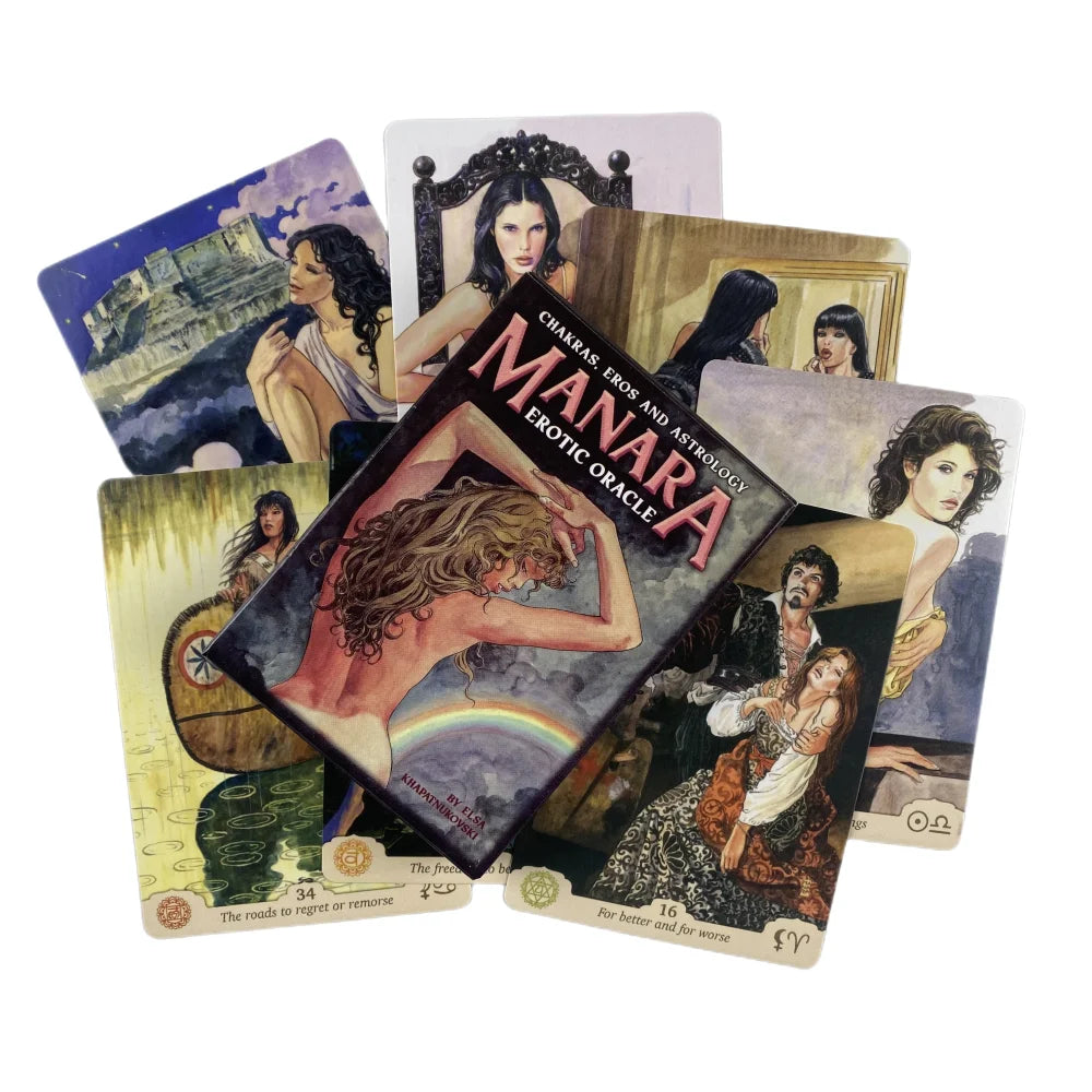 Queen Of The Moon Oracle Cards Divination Deck English Vision Edition Tarot Board Playing Game For Party