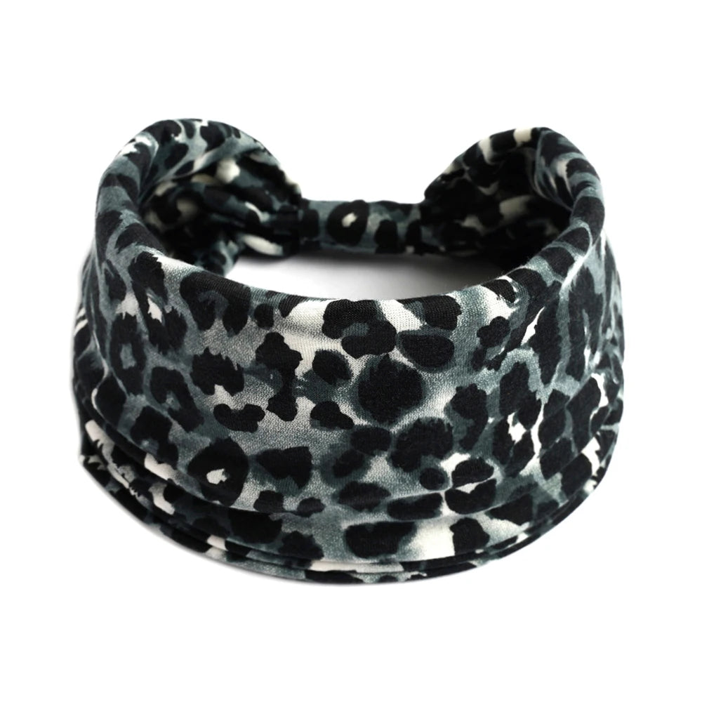 Boho Knot Turbans Yoga Elastic Head Wrap Women Headband Wide Hairbands Headwear Floral Bandanas Fashion Hair Band Accessories