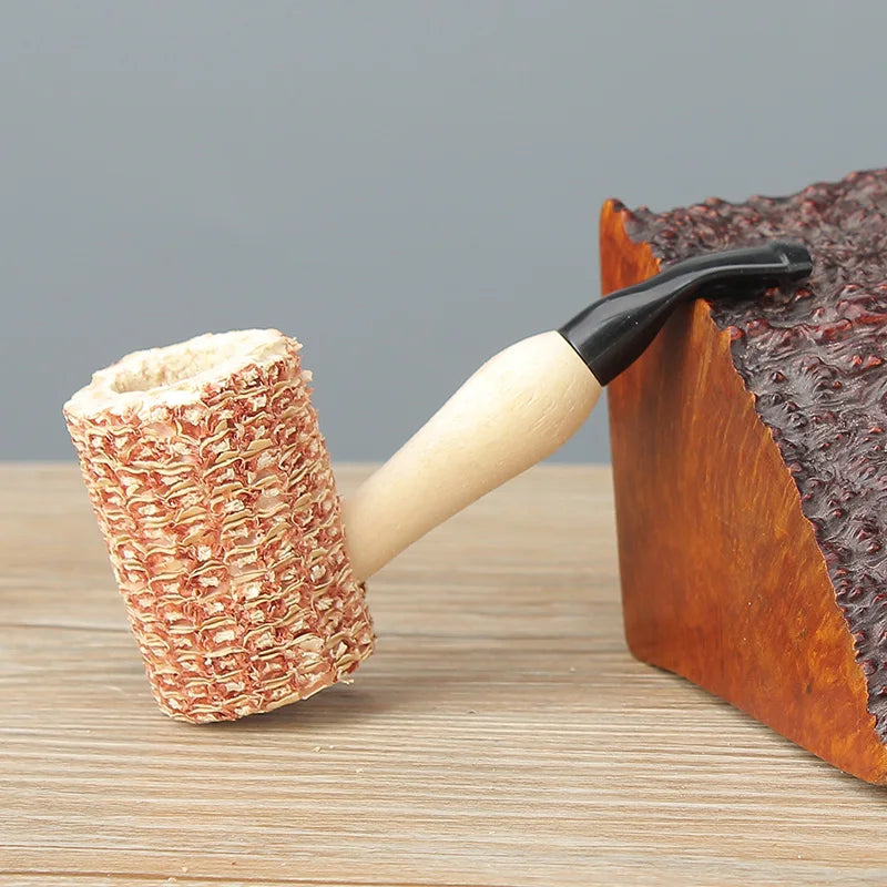 1/6pcs Small Corn Smoking Pipe Practice Corn Tobacco Pipe Cigarette Pipes Disposable Corncob Pipe Smoke Pipe Corn Cob Pipe 102mm