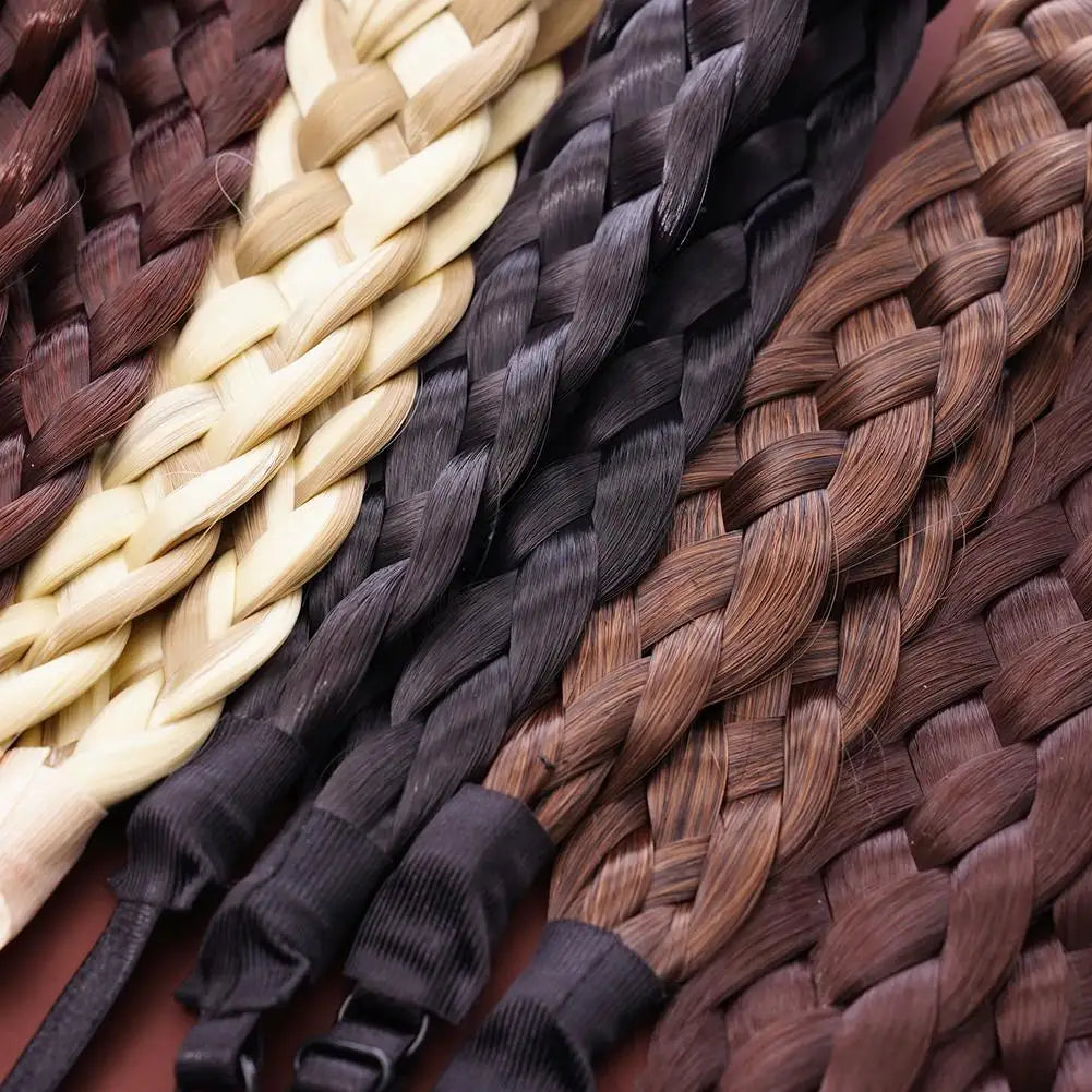 Synthetic Wig Twist Hair Band Boho Locks Wig Headband Women Boho Plait Braid Hair Band Headbands For Hair Woman Accessories