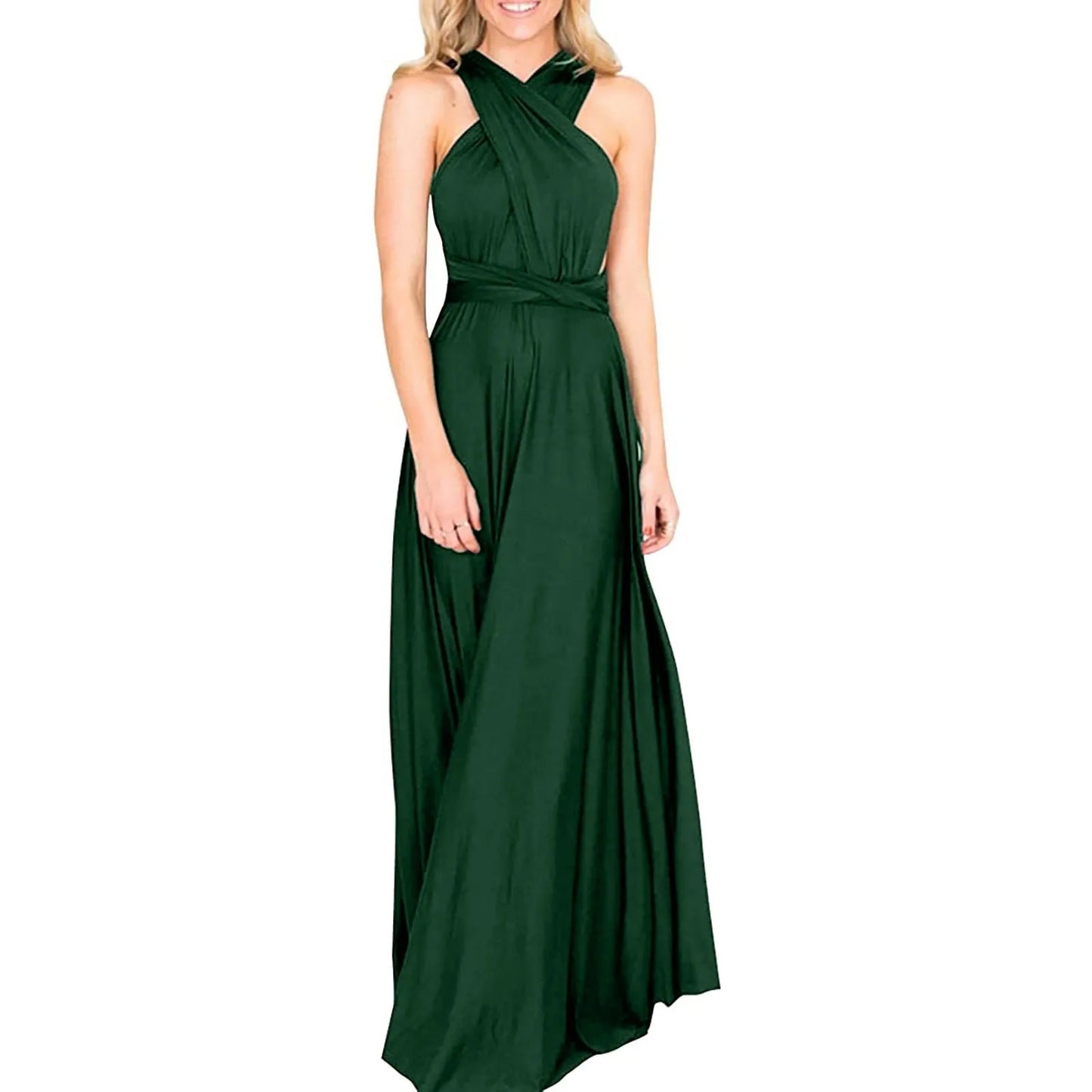 Sexy Maxi Club Dress Women Boho Red Bandage Long Cocktail Dress For Women Party Bridesmaids Formal Dresses For Women 2024