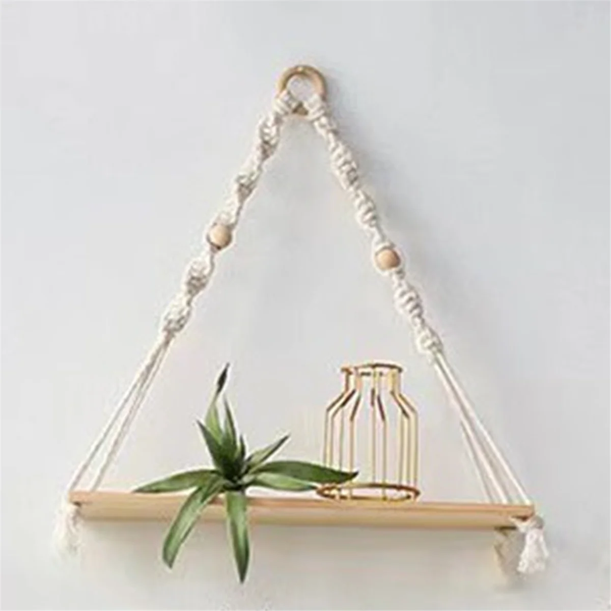 Shelf Boho Decor Shelves on Wall Wood Decoration for Bedroom Living Room A