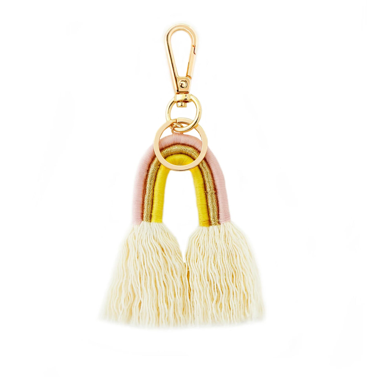 Fashion Rainbow Keychain Bohemian Tassel Key Chain Car Keyring Holder Women Girl Bag Ornaments Handbag Charms Wallet Purse Decor