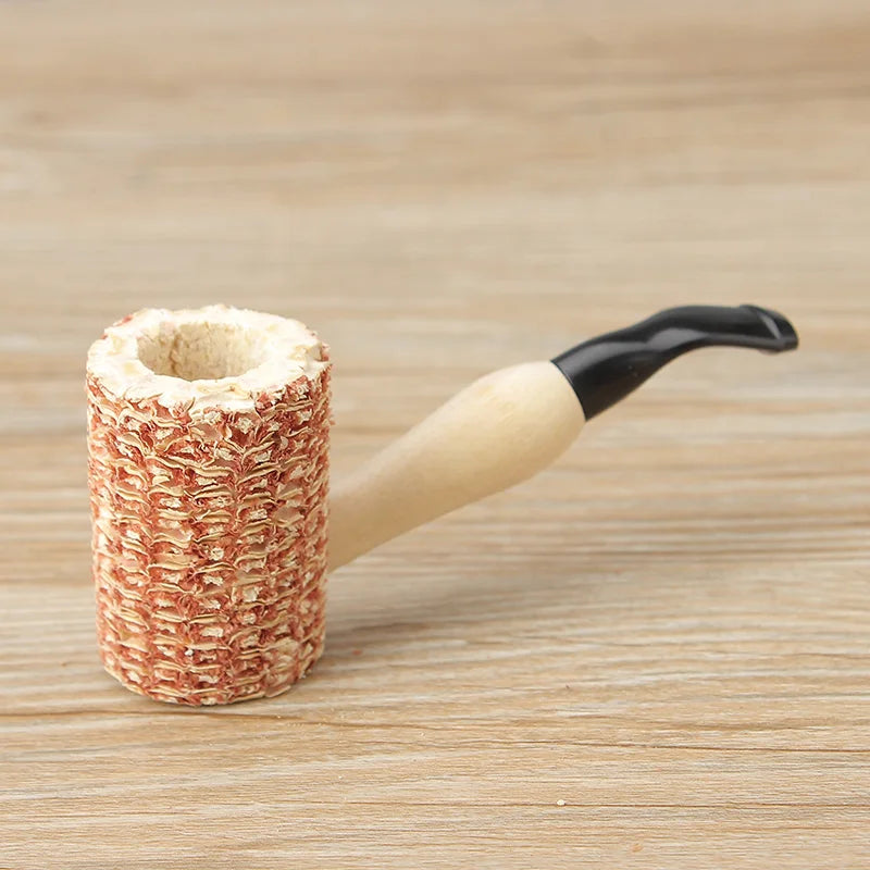 1/6pcs Small Corn Smoking Pipe Practice Corn Tobacco Pipe Cigarette Pipes Disposable Corncob Pipe Smoke Pipe Corn Cob Pipe 102mm