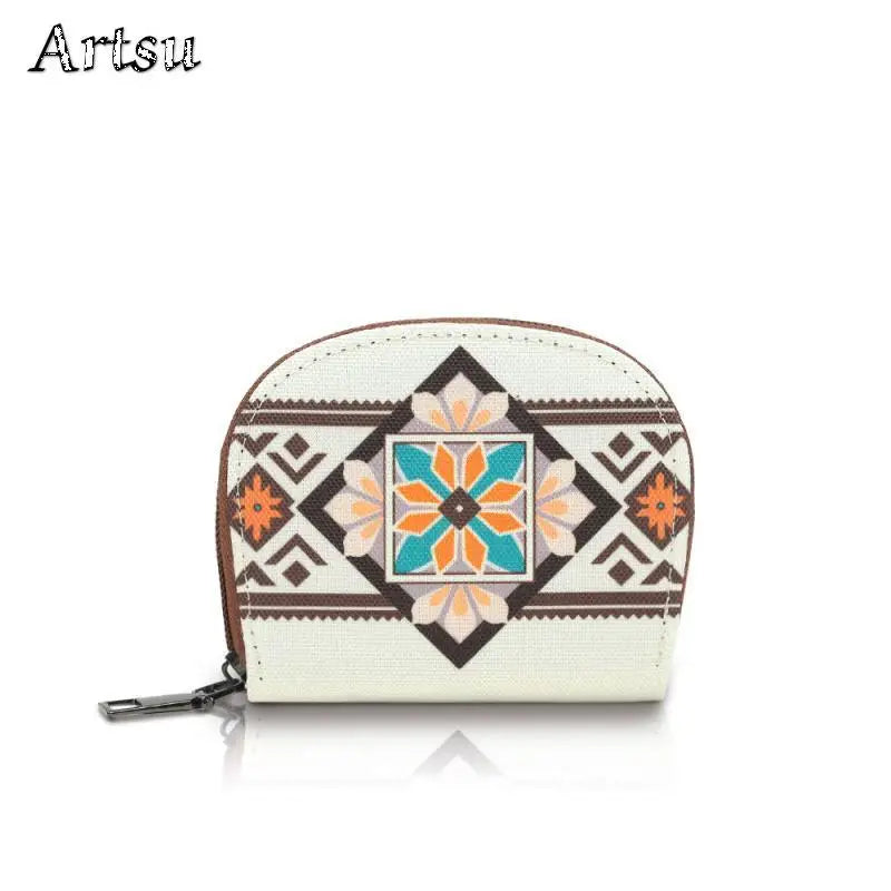 Bohemian Style Women's Hot Selling Wallet Fashion European American Retro Portable Leisure Trend Advanced Zipper Small Wallet