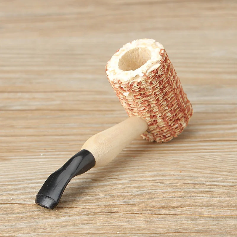 1/6pcs Small Corn Smoking Pipe Practice Corn Tobacco Pipe Cigarette Pipes Disposable Corncob Pipe Smoke Pipe Corn Cob Pipe 102mm