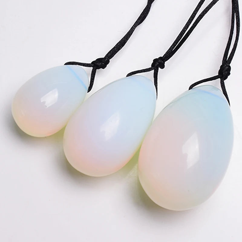3 PCS Natural Jade Stone Yoni Egg Set Massage Vaginal Balls Muscle Kegel Exercise Women Tightening Crystal Ball Kegel Exerciser