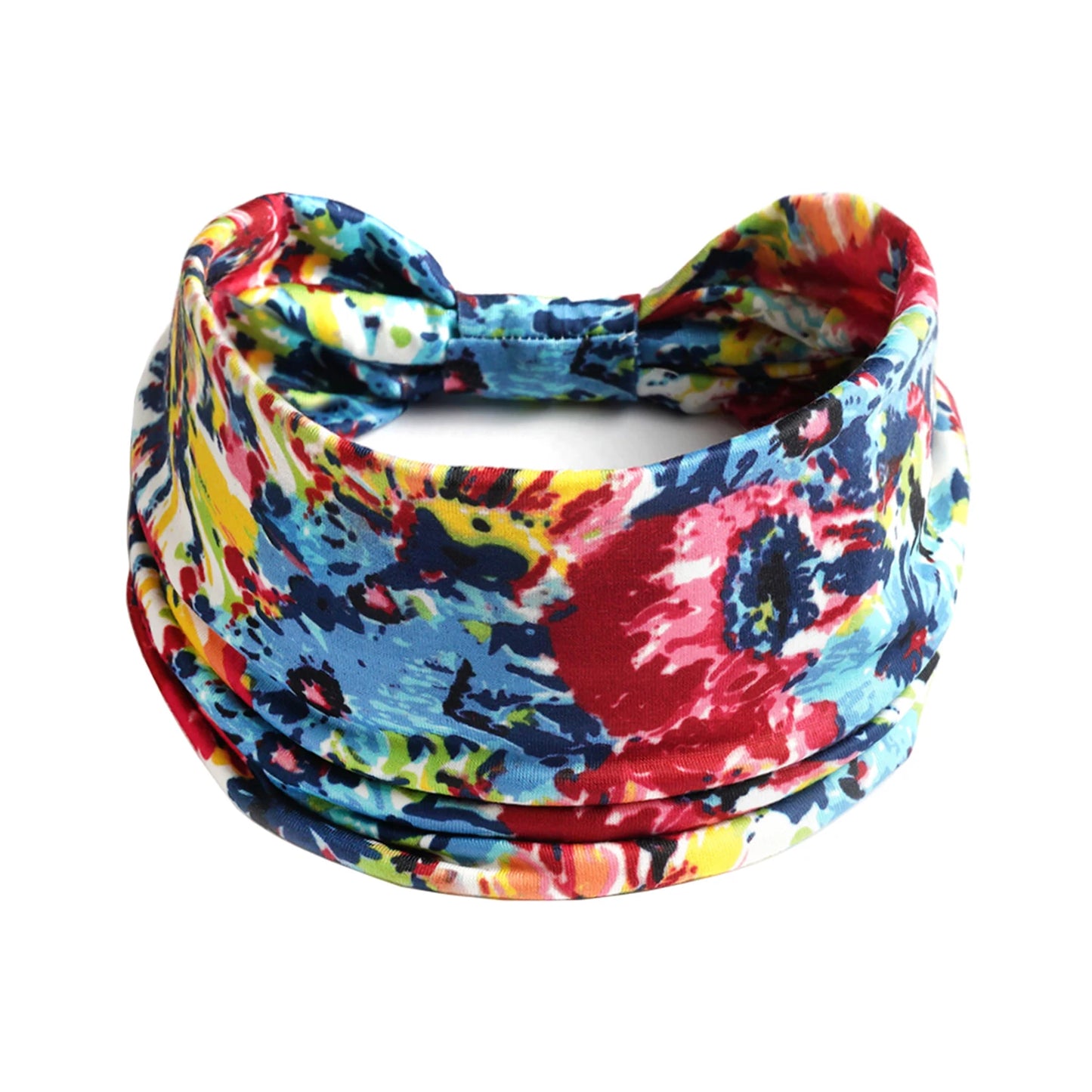 Boho Knot Turbans Yoga Elastic Head Wrap Women Headband Wide Hairbands Headwear Floral Bandanas Fashion Hair Band Accessories