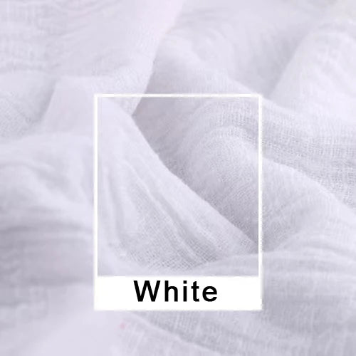Comfortable linen cotton 1.3-meter long skirt
