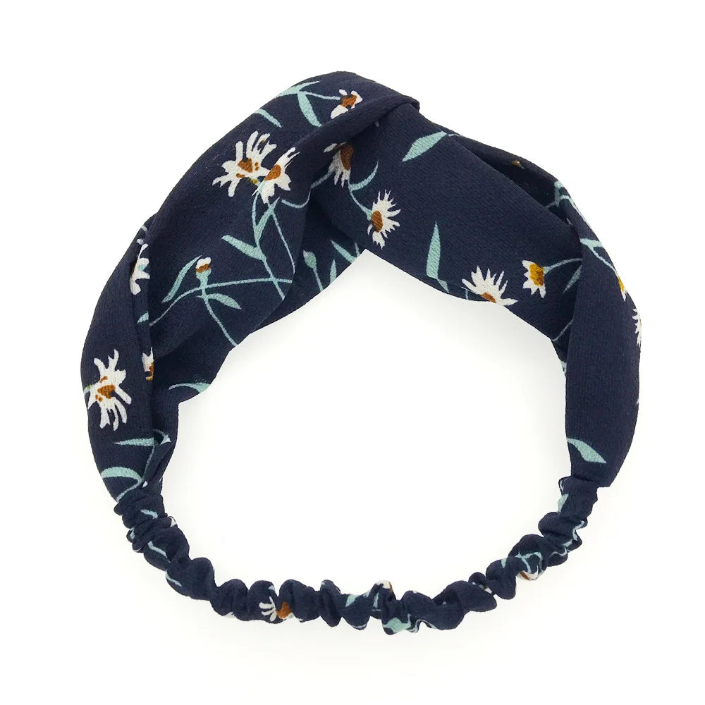 BOHOWAII Bandeau Cheveux Hair Band for Women Wide Head Wraps Knotted Elastic Teen Girls Yoga Workout Diademas Boho Chic Bandana