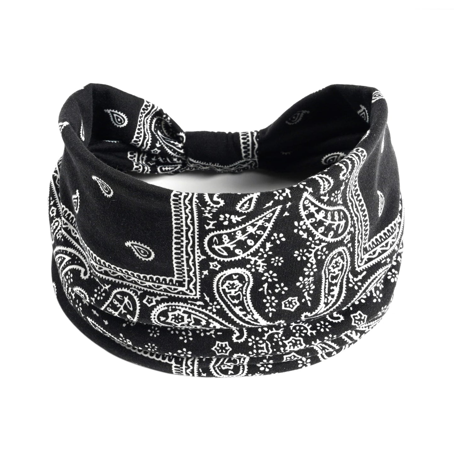 Boho Knot Turbans Yoga Elastic Head Wrap Women Headband Wide Hairbands Headwear Floral Bandanas Fashion Hair Band Accessories