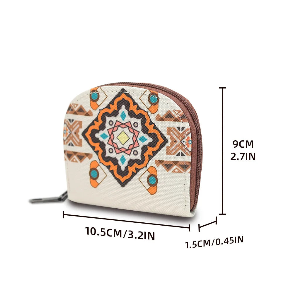 Bohemian Style Women's Hot Selling Wallet Fashion European American Retro Portable Leisure Trend Advanced Zipper Small Wallet