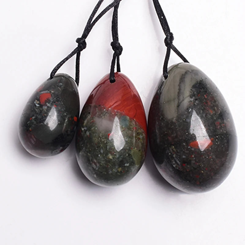 3 PCS Natural Jade Stone Yoni Egg Set Massage Vaginal Balls Muscle Kegel Exercise Women Tightening Crystal Ball Kegel Exerciser