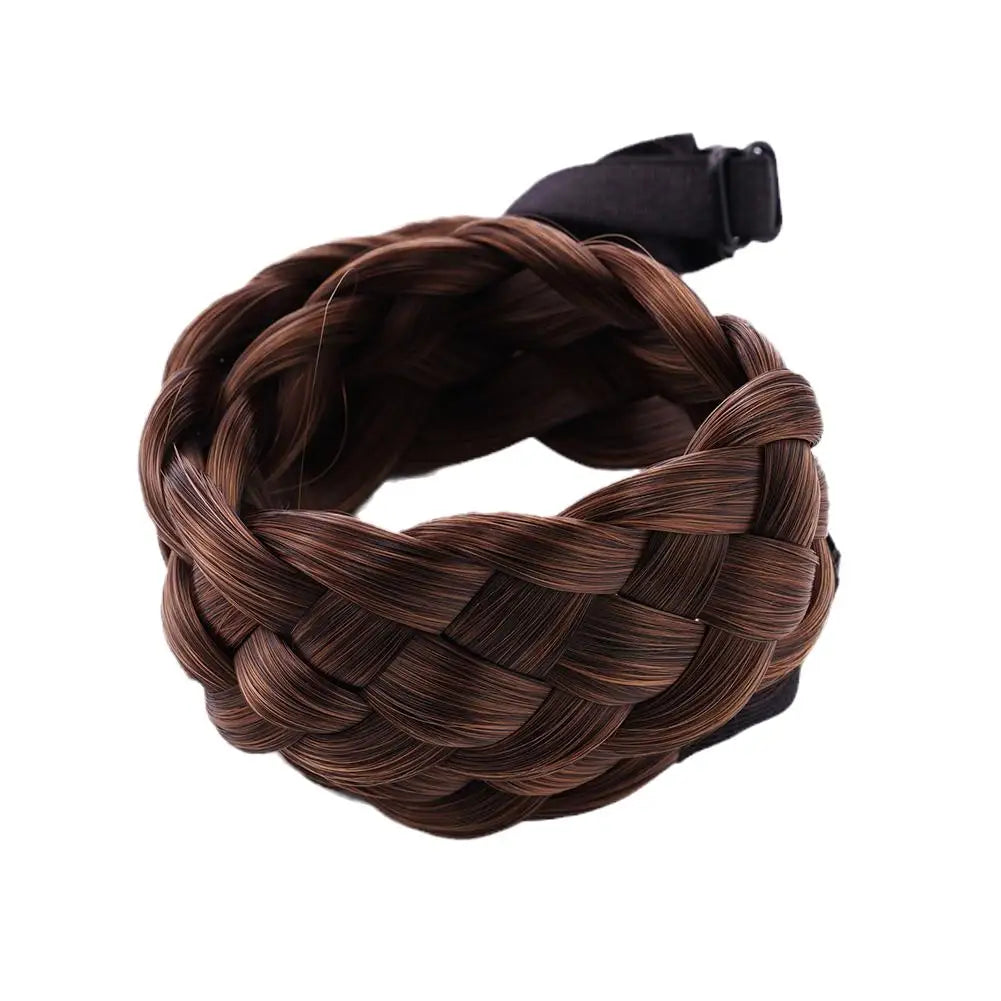 Synthetic Wig Twist Hair Band Boho Locks Wig Headband Women Boho Plait Braid Hair Band Headbands For Hair Woman Accessories