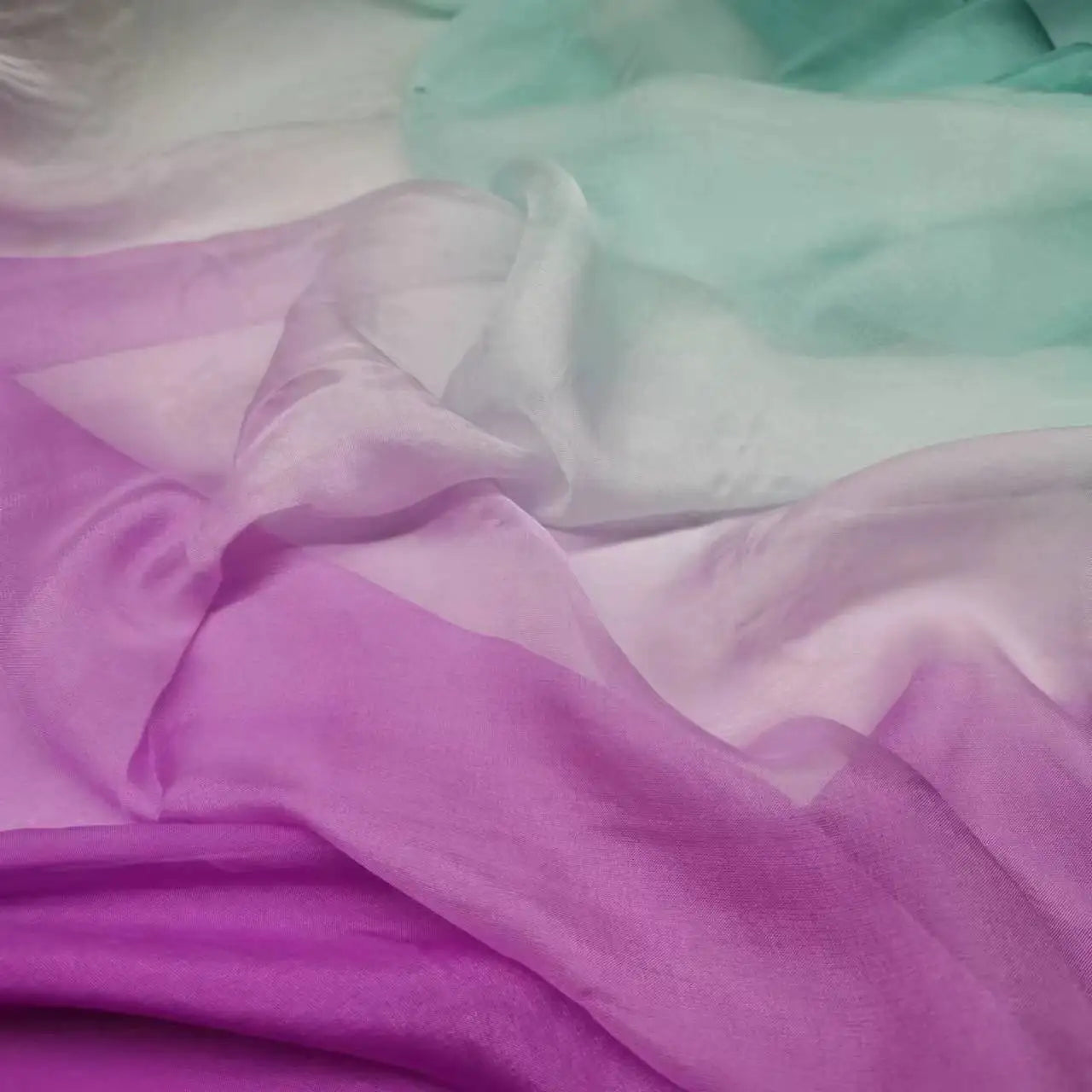 Pure Silk 100% Fabric On Sale Bohemian Floral Chiffon Style Width 135cm Soft 6mm Dress Scarf Material