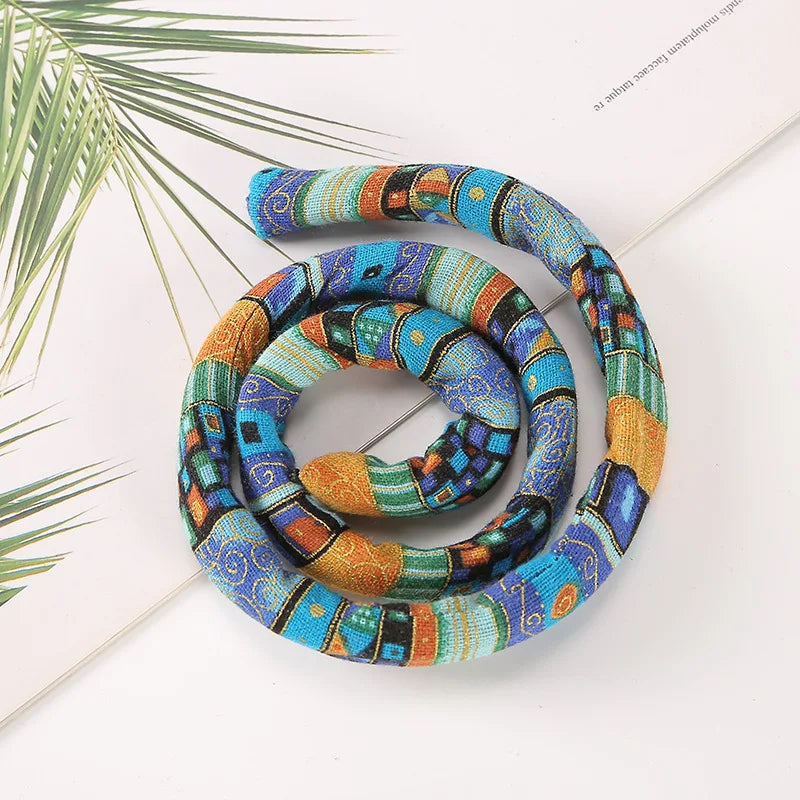 Flexible Boho Hair Wire Tie Stylish Ponytail Holder Bohemian Inspired Accessories for Women Hold on Curly Thick Dreadlock Hair