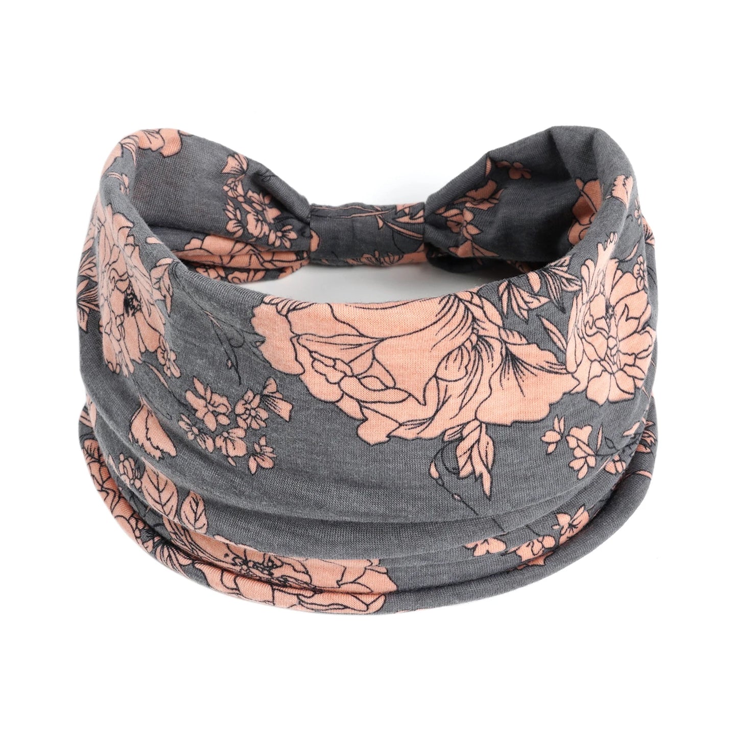 Boho Knot Turbans Yoga Elastic Head Wrap Women Headband Wide Hairbands Headwear Floral Bandanas Fashion Hair Band Accessories