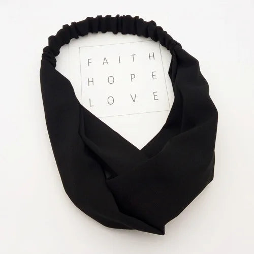 BOHOWAII Bandeau Cheveux Hair Band for Women Wide Head Wraps Knotted Elastic Teen Girls Yoga Workout Diademas Boho Chic Bandana