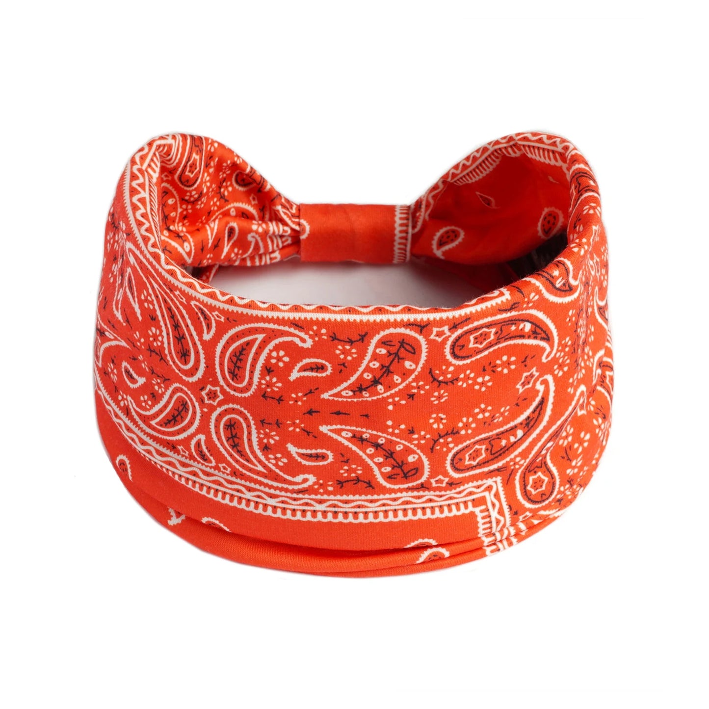 Boho Knot Turbans Yoga Elastic Head Wrap Women Headband Wide Hairbands Headwear Floral Bandanas Fashion Hair Band Accessories