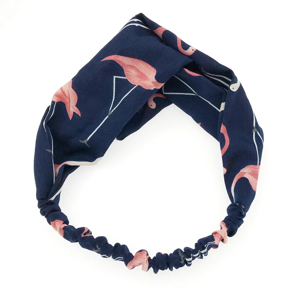 BOHOWAII Bandeau Cheveux Hair Band for Women Wide Head Wraps Knotted Elastic Teen Girls Yoga Workout Diademas Boho Chic Bandana