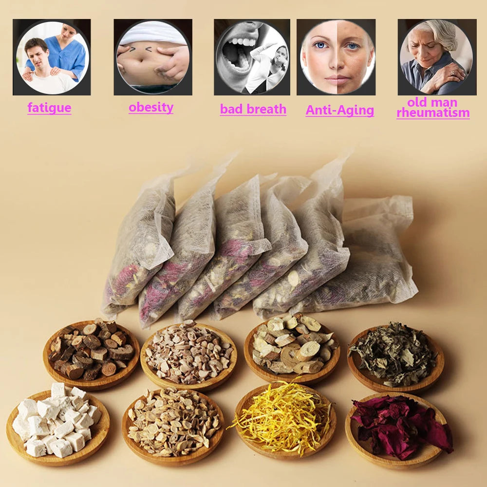30packs Yoni Steam Seat Detox Feminine Health Hygiene Yoni SPA Steam Herbs For Tampon 100% Chinese Herbal Women Vaginal Cleaning
