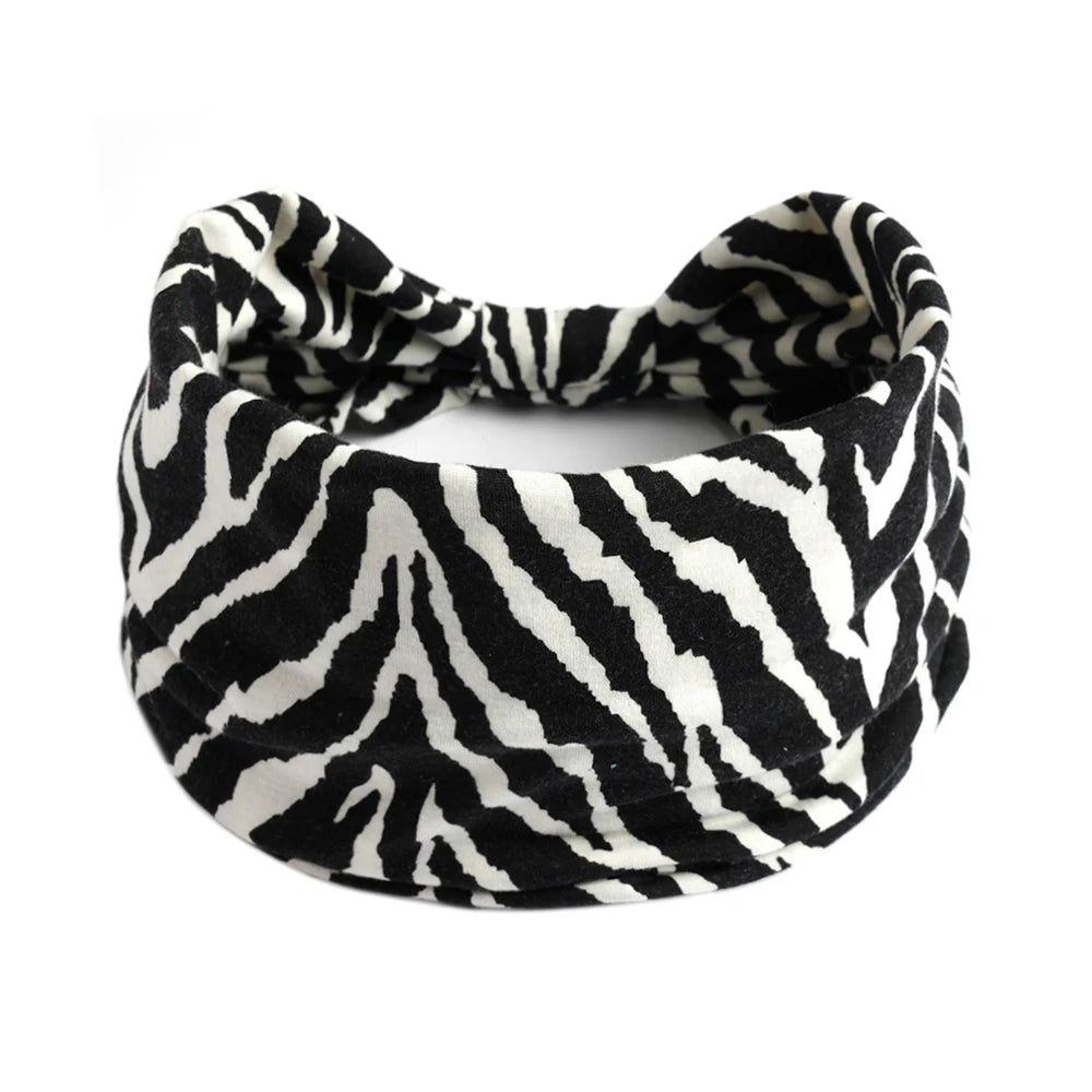Boho Knot Turbans Yoga Elastic Head Wrap Women Headband Wide Hairbands Headwear Floral Bandanas Fashion Hair Band Accessories