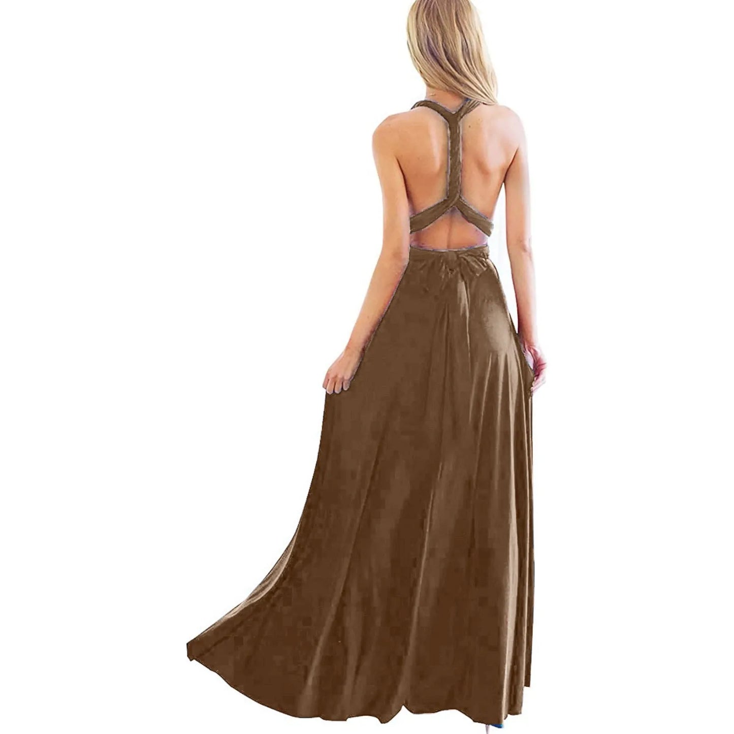 Sexy Maxi Club Dress Women Boho Red Bandage Long Cocktail Dress For Women Party Bridesmaids Formal Dresses For Women 2024