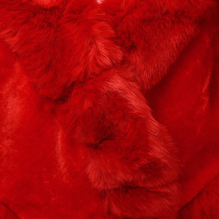Luxury Faux Fur Scarf Cape Winter Warm Bolero Bridal Poncho Elegant Soft Mink Female Wedding Cloak Jacket E162