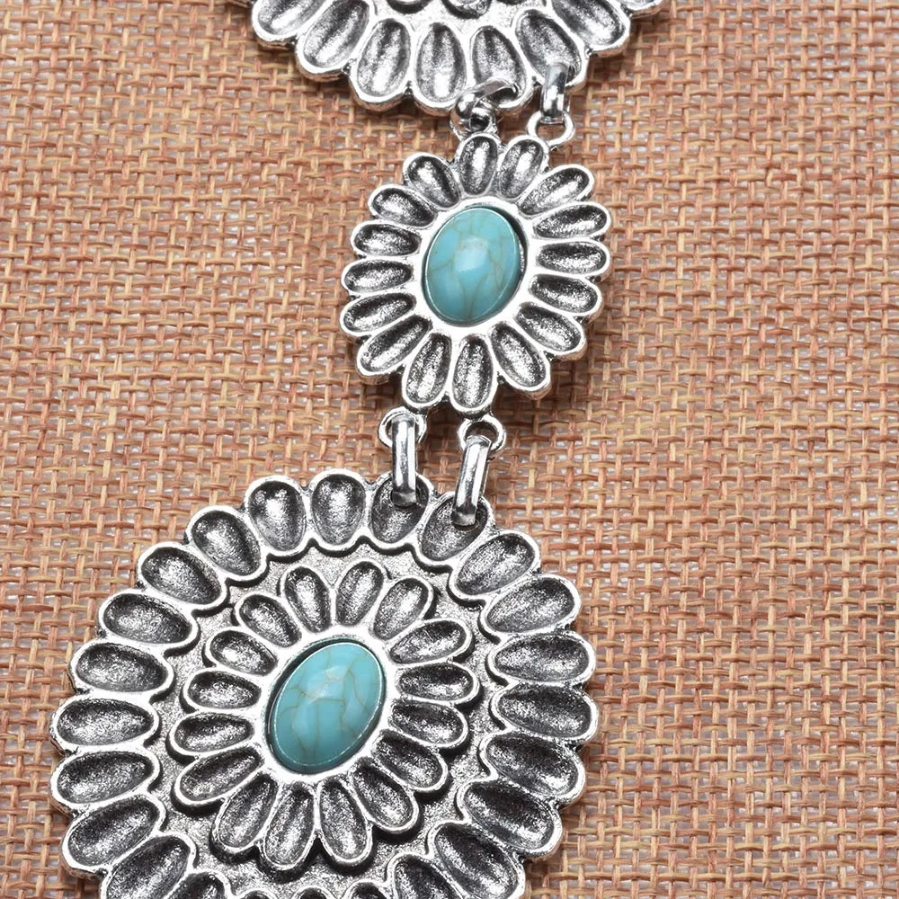 2024 New Indian Silver Plated Vintage Body Belly Chains Women Boho Ethnic Statement Long Waist Chain Necklace Waistband Jewelry
