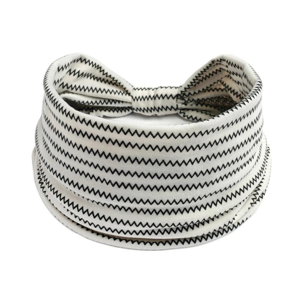 Boho Knot Turbans Yoga Elastic Head Wrap Women Headband Wide Hairbands Headwear Floral Bandanas Fashion Hair Band Accessories