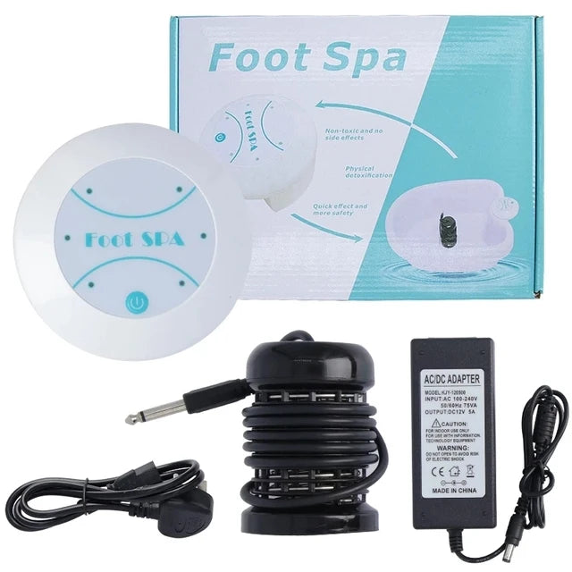 Detox Ionic Cleanse Foot Spa Bath Massager Machines Vibrating Electric Mini FootBath Whirlpool Care Arrays Aqua Health Therapy