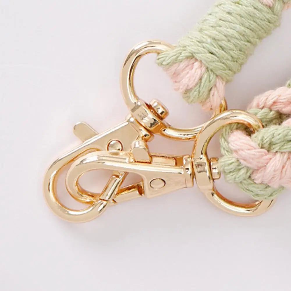 Daisy Lanyard Wallet Anti-Loss Phone Chain Boho Phone Charm Lanyard Wrist Strap Adjustable Phone Chain String For Phone Case