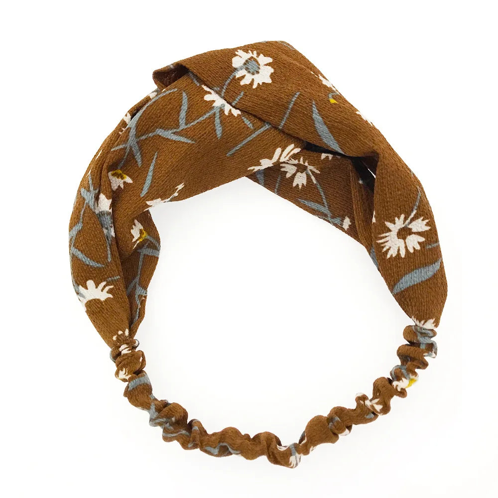 BOHOWAII Bandeau Cheveux Hair Band for Women Wide Head Wraps Knotted Elastic Teen Girls Yoga Workout Diademas Boho Chic Bandana