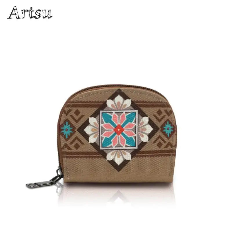 Bohemian Style Women's Hot Selling Wallet Fashion European American Retro Portable Leisure Trend Advanced Zipper Small Wallet