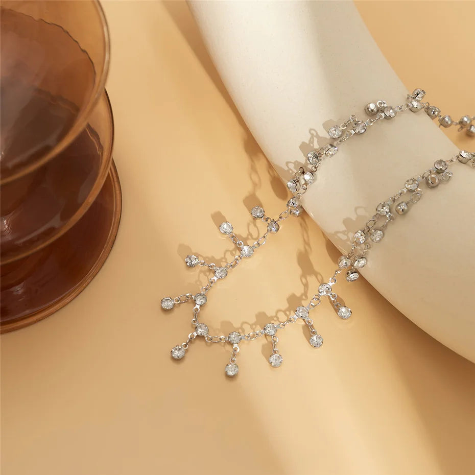 Sexy Tassel Waist Chain Belt Zircon Rhinestone Belly Body Chain Fashion Trend Jewelry For Women Festival Rave Party Accessories