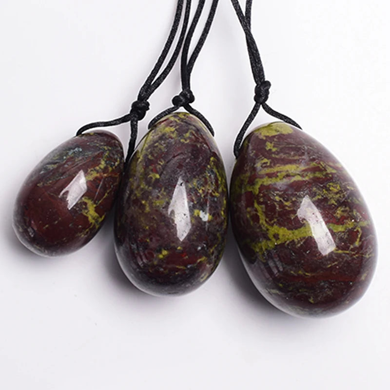 3 PCS Natural Jade Stone Yoni Egg Set Massage Vaginal Balls Muscle Kegel Exercise Women Tightening Crystal Ball Kegel Exerciser
