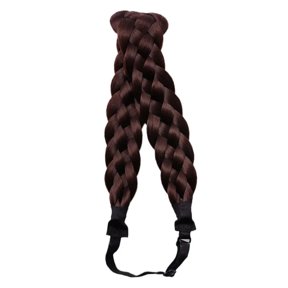 Synthetic Wig Twist Hair Band Boho Locks Wig Headband Women Boho Plait Braid Hair Band Headbands For Hair Woman Accessories