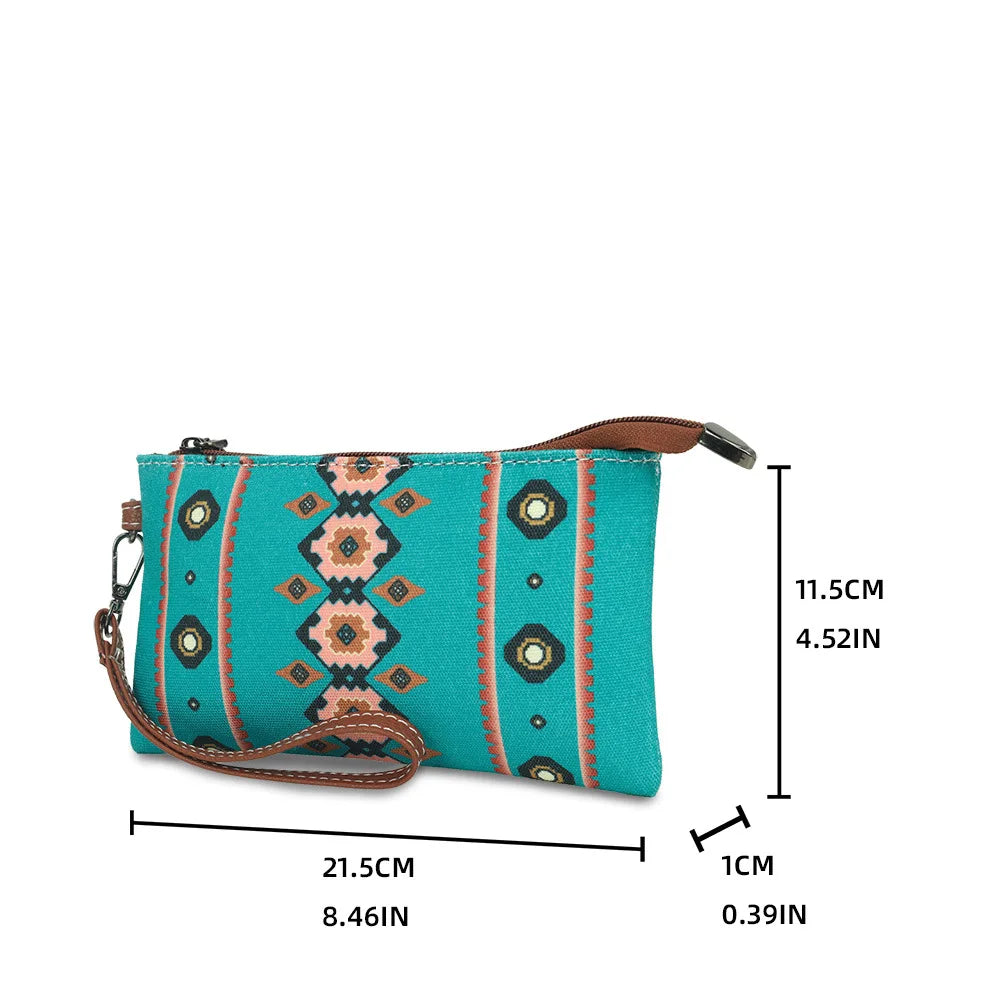 Hot Selling Bohemian Style Women's Wallet Fashion European American Retro Portable Women's Bag Leisure Trend Zipper Small Wallet