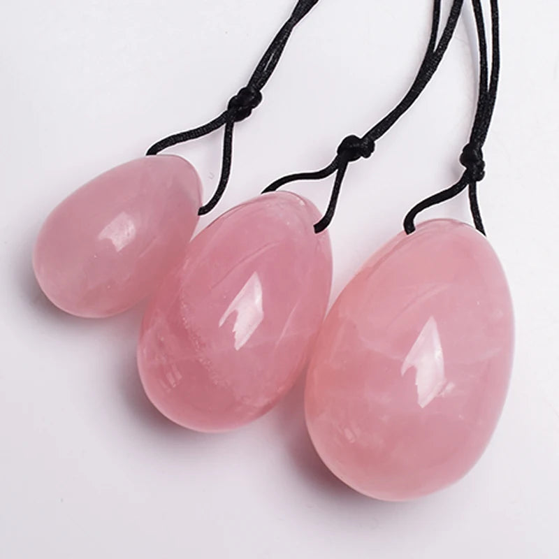 3 PCS Natural Jade Stone Yoni Egg Set Massage Vaginal Balls Muscle Kegel Exercise Women Tightening Crystal Ball Kegel Exerciser