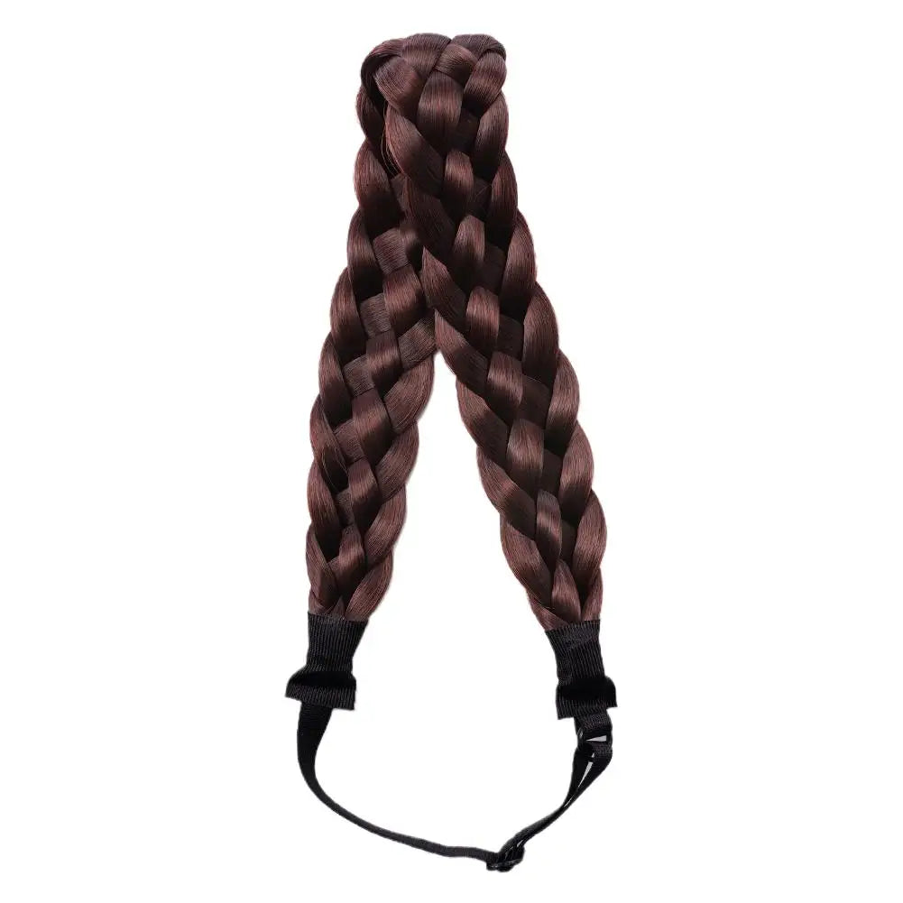 Synthetic Wig Twist Hair Band Boho Locks Wig Headband Women Boho Plait Braid Hair Band Headbands For Hair Woman Accessories