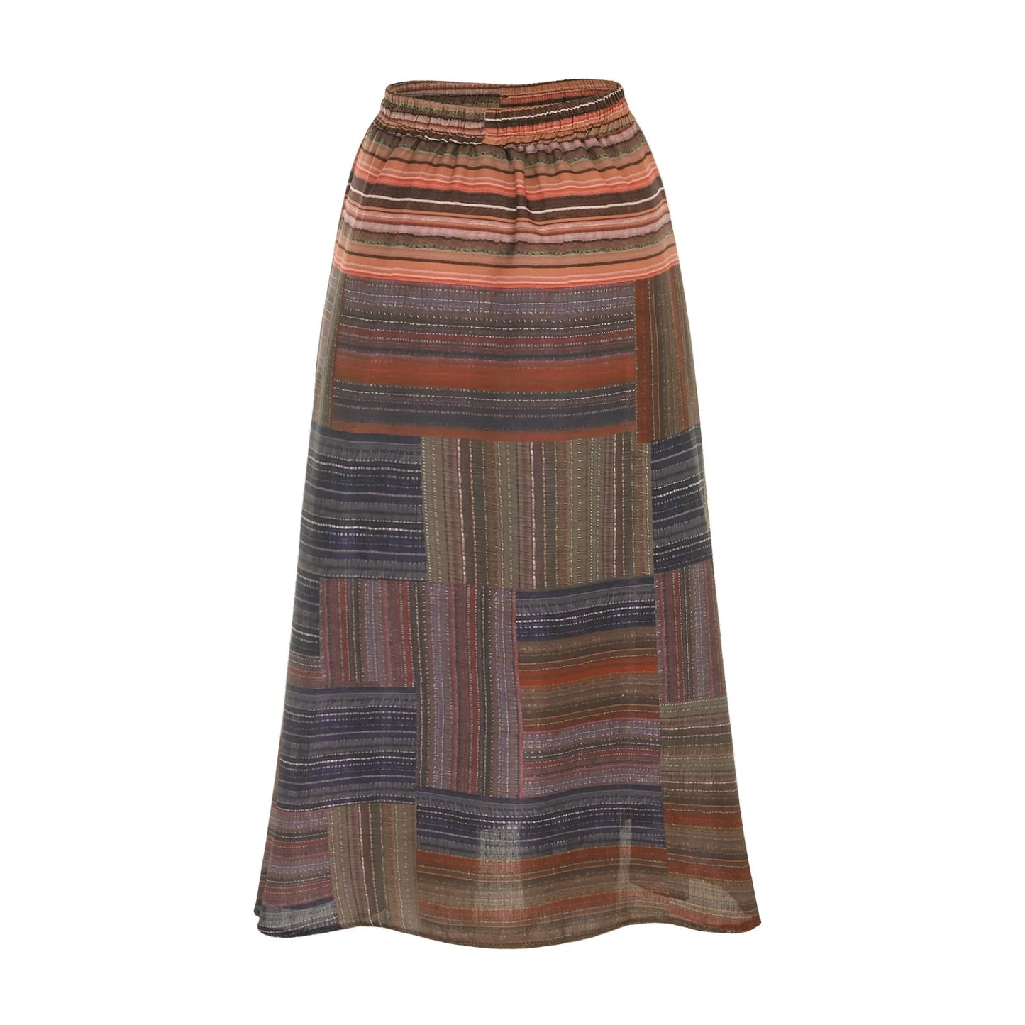Autumn Vintage Retro Long Skirt Drawstring High Waisted Large Swing A Line Skirt Hip Hop Gothic Korean Y2k Flowy Boho Skirt
