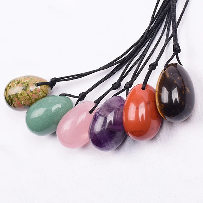 3 PCS Natural Jade Stone Yoni Egg Set Massage Vaginal Balls Muscle Kegel Exercise Women Tightening Crystal Ball Kegel Exerciser