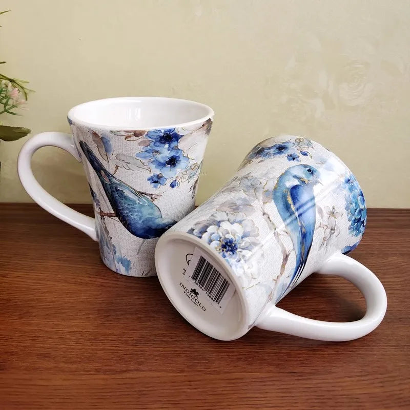 Boho Ceramic Tableware Set, Rice Bowl, Salad Plate, Home Decor, Living Room, Western Food Steak Mug
