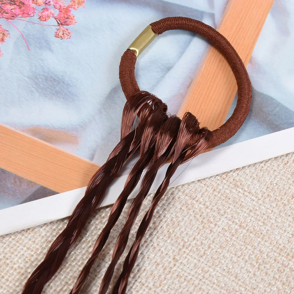 Fashionable Boho Feather Headband Wig Beaded Feather Headdress Handmade Hair Clip Girl Bohemian Hair Accessories Random Color