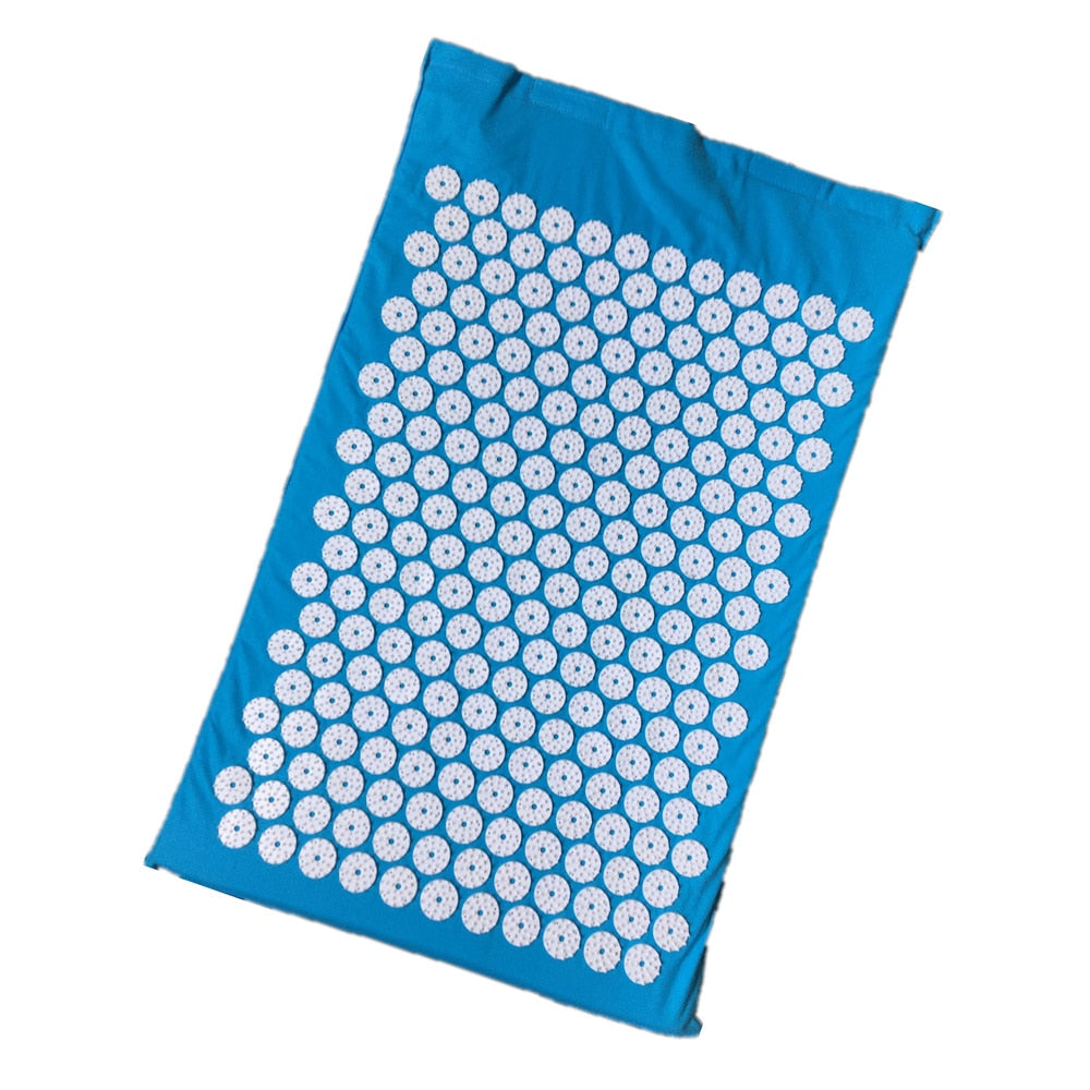 Acupressure Mat Yoga Mat Pillow Meditation Set Massage Mat Relieve Stress Body Pain Fitness Exercise Mats Yoga Massager Cushion