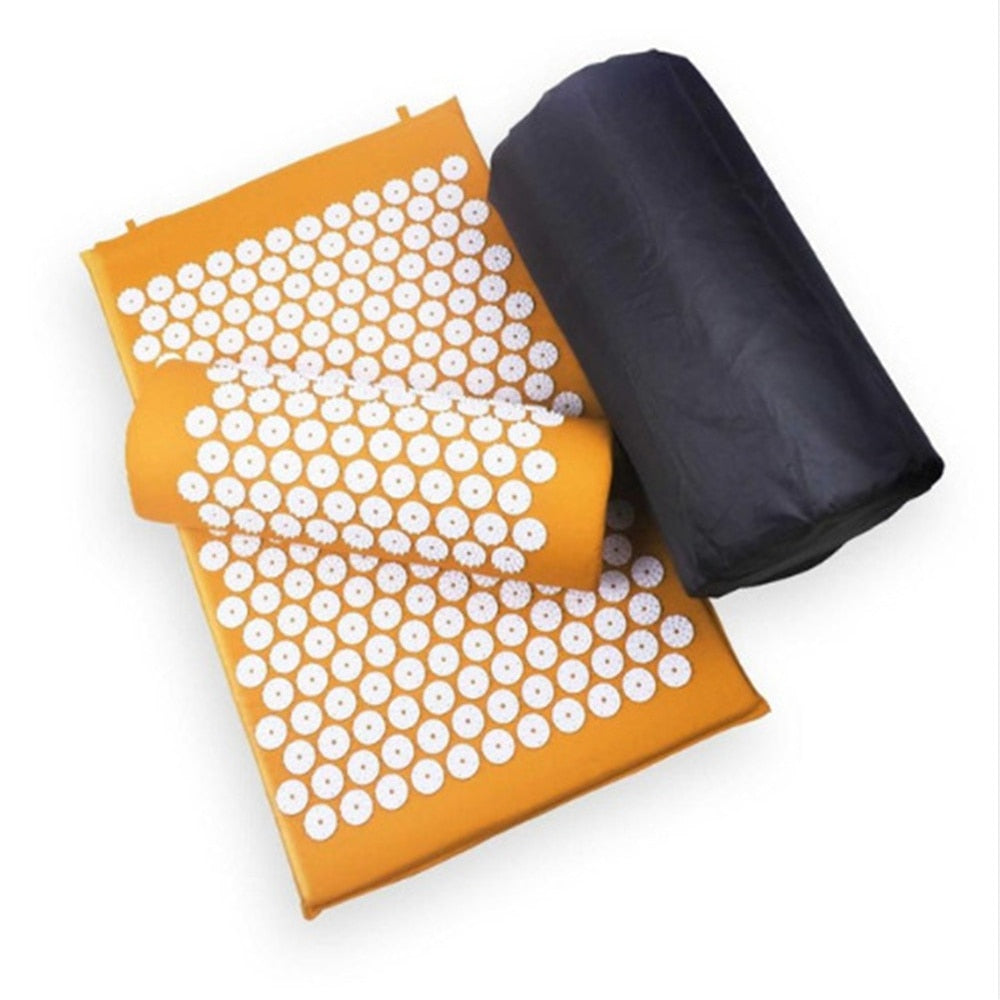 Acupressure Mat Yoga Mat Pillow Meditation Set Massage Mat Relieve Stress Body Pain Fitness Exercise Mats Yoga Massager Cushion