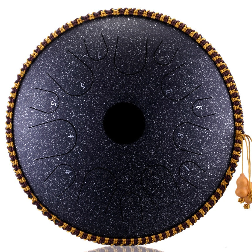NEW Steel Tongue Drum 14 inch 14 tone Drum Handheld Tank Drum Percussion Instrument Yoga Meditation Beginner Music Lovers Gift
