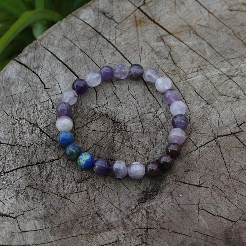100% 8mm Natural Stone Beads,Amethyst,Garnet,Lapis, JapaMala Beads, 108 Mala Necklace,Meditation Mantra Beads, Spiritual Jewelry