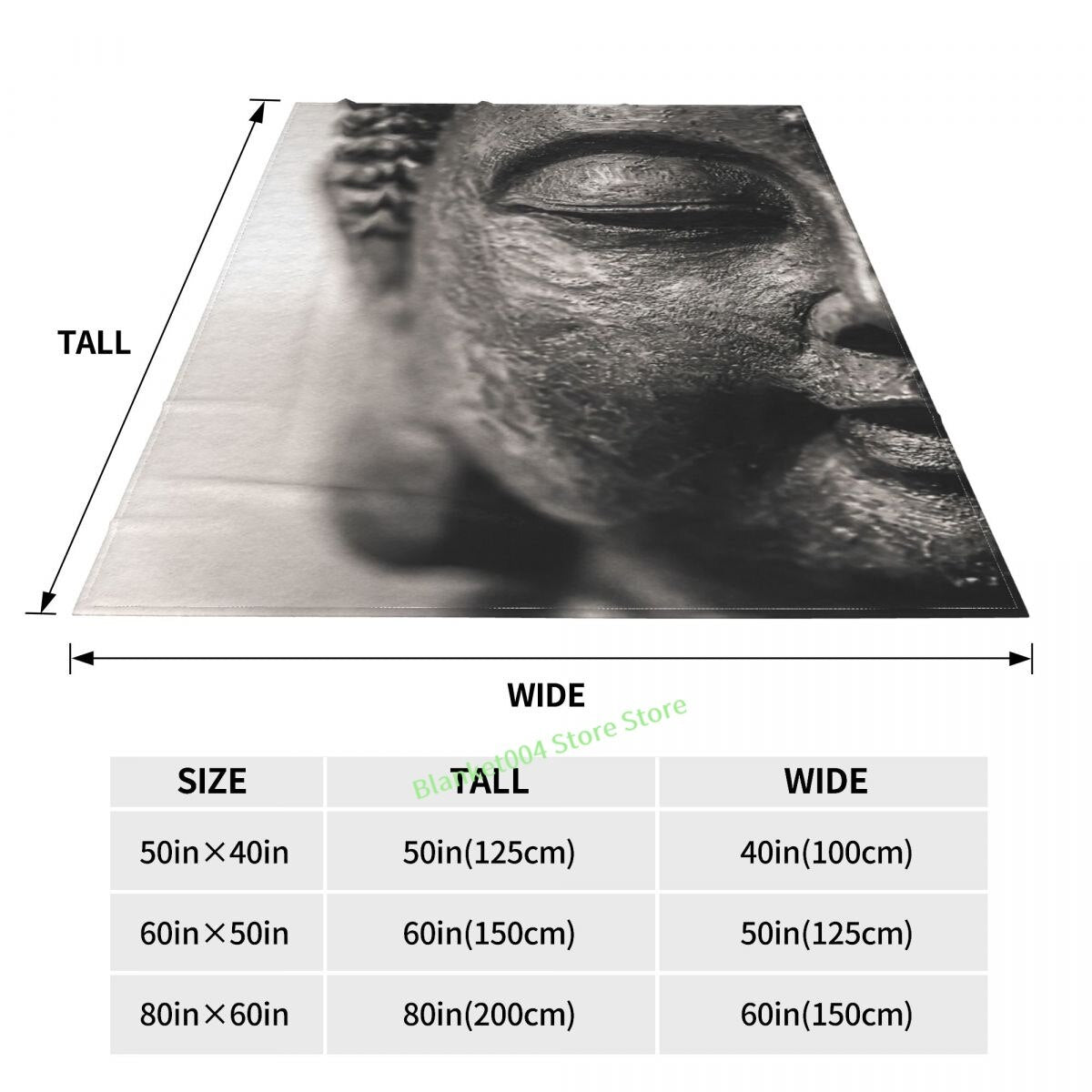Buddha - Black And White Spiritual Motivational Design For Avery Buddhist And Yoga Addict Throw Blanket decorative blanket